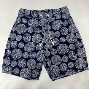 Johnnie-O Swim trunks/Board shorts‎ size L navy blue & white
